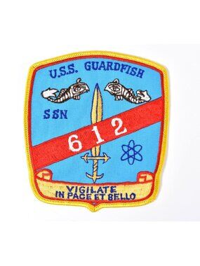 SSN-612 USS Guardfish U.S. Navy 1965 Thresher-Class Submarine 5" Patch NOS